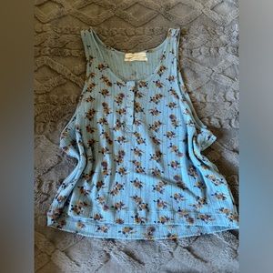 🌟 Urban outfitters blue floral tank top